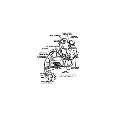 1967-1968 Ford Mustang Heater and Air Conditioning Vacuum Line Hose Kit Scott Drake