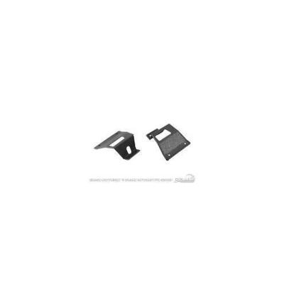 1967-68 Ford Mustang Fastback Rear Seat Latch Cover Plate, Left Hand Scott Drake