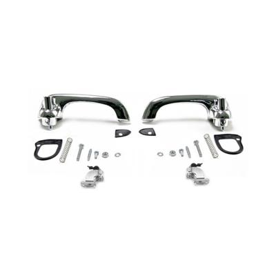1969-1970 Ford Mustang Exterior Door Handle Kit Chrome Show Quality Scott Drake
