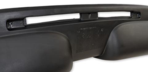 1969-1970 Ford Mustang Dash Pad Black Without A/C Scott Drake