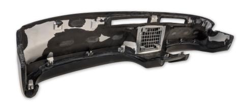 1969-1970 Ford Mustang Dash Pad Black Without A/C Scott Drake