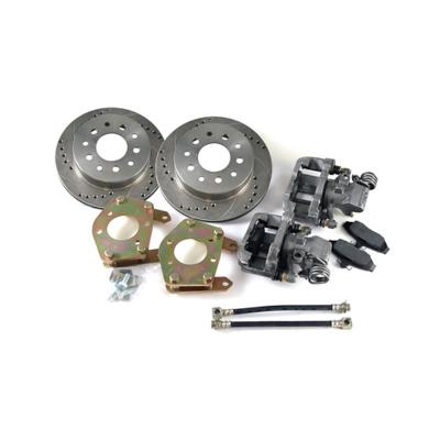 1964-1973 Ford Mustang Rear Disc Brake Conversion Kit (Drilled and Slotted Rotors) Scott Drake