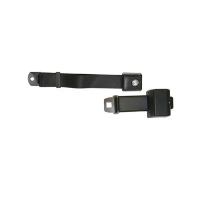1968-1973 Ford Mustang Black Retractable Seat Belt with Starburst Pushbutton Buckle Scott Drake