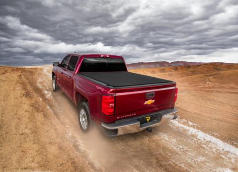 Pro X15 Tonneau Cover Black 2022-2026 Toyota Tundra 6 Foot 7 Inch Bed with Deck Rail System Truxedo
