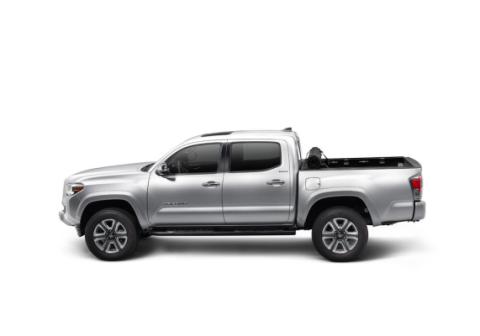 Sentry Tonneau Cover Black 2007-2021 Toyota Tundra with Track System 5 Foot 6 Inch Bed with or without Trail Special Edition Storage Boxes Truxedo