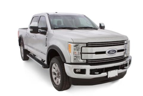 Black OE Style Smooth Finish 4-Piece Fender Flare Set For 2015-2017 Ford F150 (Excludes Models W/Tech Package) Bushwacker