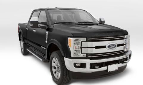 Black OE Style Smooth Finish 4-Piece Fender Flare Set For 2017-2022 Ford F250 Super Duty 2017-2022 F350 Super Duty W/98 Inch Bed Bushwacker