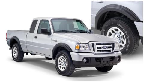 Black OE Style Smooth Finish 4-Piece Fender Flare Set For 1993-2011 Ford Ranger (Excludes FX4) Bushwacker