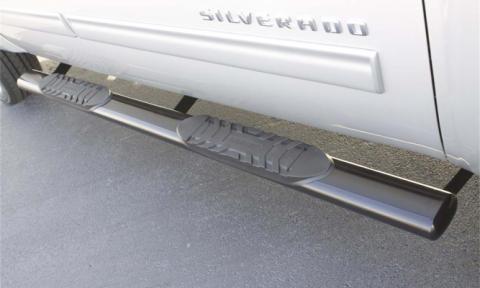 5 Inch Oval Straight Nerf Bars Polished Stainless 2019-2026 Ram 1500 Quad Cab Lund