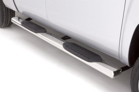6 Inch Oval Straight Nerf Bars Polished Stainless 2009-2024 Dodge Ram 1500/2500/3500/4500/5500 Cab &amp; Chassis Crew Cab Lund