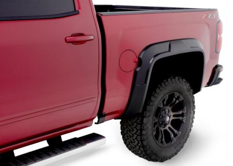 Drt Style Fender Flares Front And Rear 2014-2018 Chevrolet Silverado 1500 Bushwacker