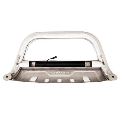 Bull Bar with LED Light Bar 3.5 Inch Oval Polished Stainless Steel 2004-2024 Ford F-150 Lund
