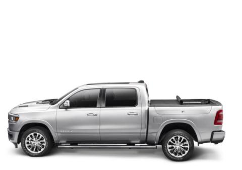 Lo Pro Tonneau Cover Black Black 2019-2026 (New Body Style) Ram 5 Foot 7 Inch Bed with RamBox with or without Multifunction Tailgate Truxedo