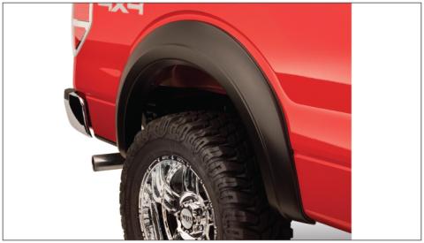 Black Extendafender Style Smooth Finish Rear Fender Flares For 1972-1980 International Scout Ii Bushwacker