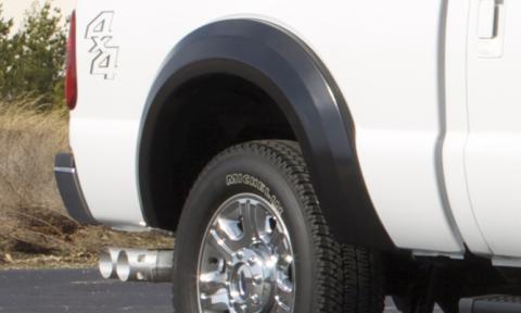 Extra Wide Style Fender Flare Set Rear, Textured, 2-Piece Set 2011-2016 Ford F-250 Super Duty/F-350 Super Duty Fleetside Lund