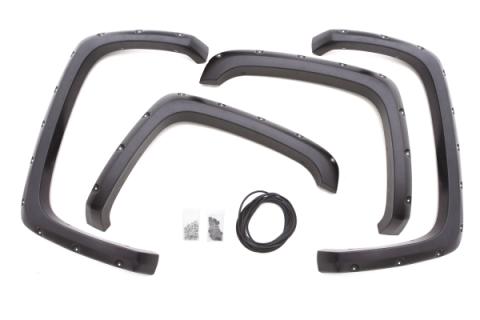 Rivet Style Fender Flare Set Front and Rear, Textured, 4-Piece Set 1999-2007 Silverado/Sierra 1500/2500 Fleetside Lund