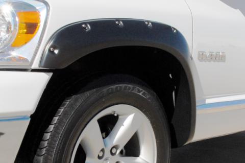Rivet Style Fender Flare Set Front, Smooth, 2-Piece Set 2002-2009 Dodge Ram 1500/2500/3500 Fleetside Lund