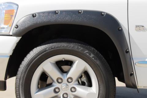 Rivet Style Fender Flare Set Front, Textured, 2-Piece Set 2002-2009 Dodge Ram 1500/2500/3500 Fleetside Lund