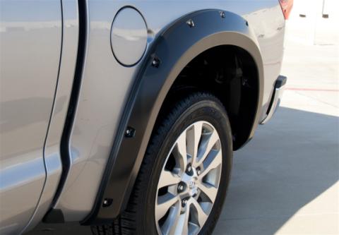 Rivet Style Fender Flare Set Front and Rear, Smooth, 4-Piece Set 2007-2013 Toyota Tundra Fleetside Lund