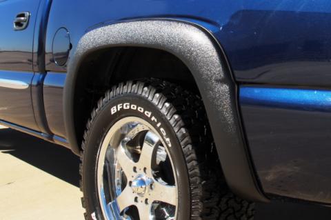 Sport Style Fender Flare Set Rear, Textured, 2-Piece Set 2016-2019 Sierra 1500 Fleetside Lund