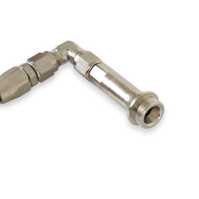 SS Fuel Line #6AN Silver Nickel Plated Quick Fuel