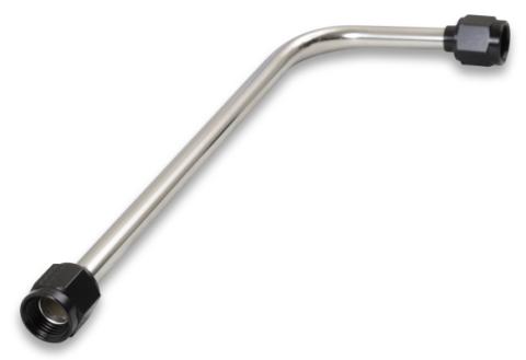 Dual Feed Fuel Line #6AN (Black) Stainless Steel Hardline Quick Fuel