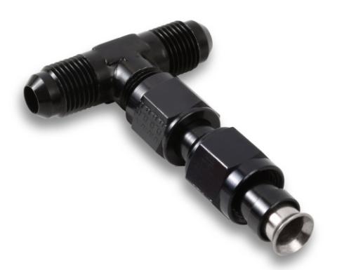 Dual Feed Fuel Line #6AN (Black) Stainless Steel Hardline Quick Fuel