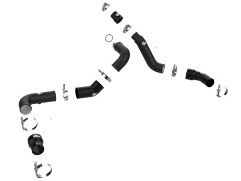 BladeRunner 2-1/2 Inch &amp; 3 Inch Aluminum Hot and Cold Charge Pipe Kit Black Ram 1500 16-19 V6-3.0L (td) aFe Power
