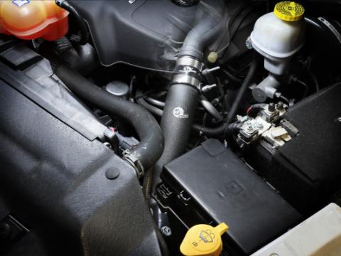 BladeRunner 2-1/2 Inch &amp; 3 Inch Aluminum Hot Charge Pipe Black Ram 1500 16-19 V6-3.0L (td) aFe Power