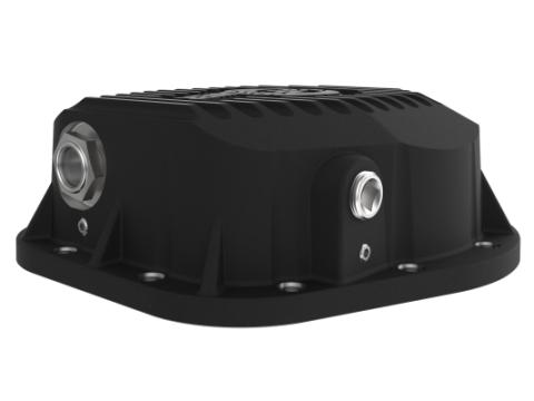 Pro Series Differential Cover Black w/ Machined Fins Ford F-250/F-350/Excursion 86-26 V8 (td) (10.25/10.50-12) aFe Power