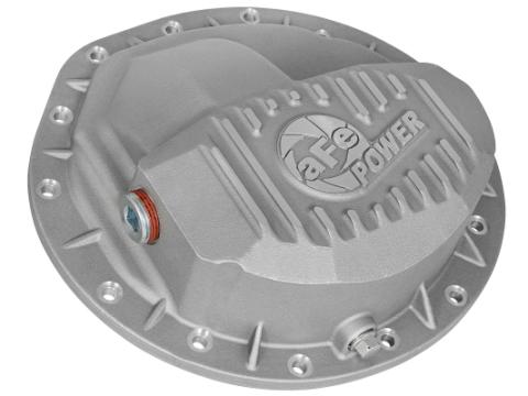 Street Series Front Differential Cover Raw w/ Machined Fins Dodge Diesel Trucks 03-12 L6-5.9/6.7L (td) aFe Power