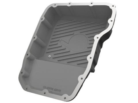 Pro Series Transmission Pan Black w/ Machined Fins Dodge Diesel Trucks 07.5-12 L6-6.7L (td) aFe Power