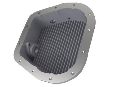 Street Series Rear Differential Cover Raw w/ Machined Fins Ford F-150 97-23 (9.75-12) aFe Power