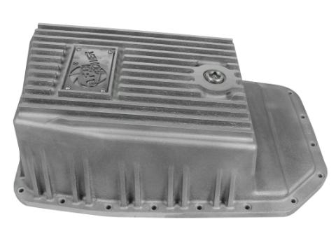 Street Series Transmission Pan Black w/ Machined Fins Ford F-150 Trucks 09-20 (6R80 Transmission) aFe Power