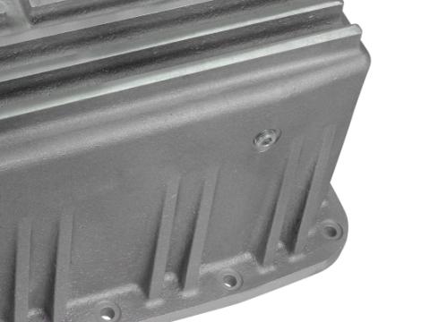 Street Series Transmission Pan Black w/ Machined Fins Ford F-150 Trucks 09-20 (6R80 Transmission) aFe Power