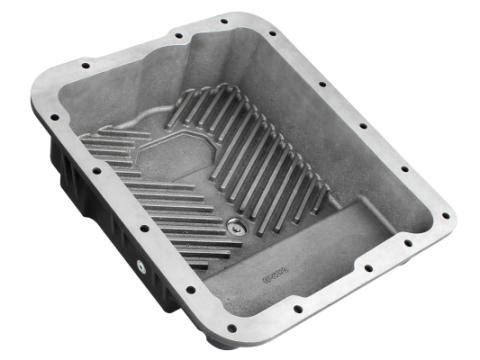 Pro Series Transmission Pan Black w/ Machined Fins GM Trucks 99-16 aFe Power