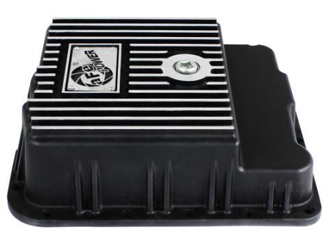 Pro Series Transmission Pan Black w/ Machined Fins GM Trucks 99-16 aFe Power