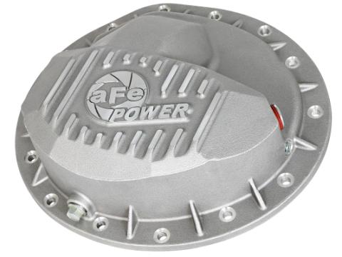 Street Series Rear Differential Cover Raw w/ Machined Fins Nissan Titan Xd 16-19 V8-5.0L (td) (Aam 9.5-14) aFe Power