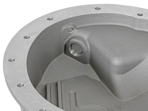 Street Series Rear Differential Cover Raw w/ Machined Fins Nissan Titan Xd 16-19 V8-5.0L (td) (Aam 9.5-14) aFe Power