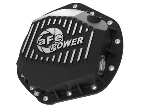 Pro Series Rear Differential Cover Black w/ Machined Fins Dodge Trucks 2500/3500 03-18 aFe Power