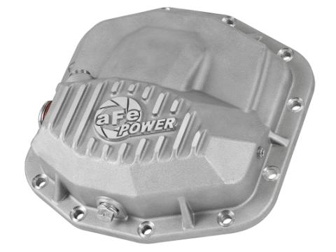 Street Series Front Differential Cover Raw Finish w/ Machined Fins Jeep Wrangler (Jl) 18-23/ Gladiator (Jt) 20-23 (Dana M210) aFe Power