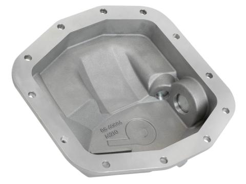 Street Series Front Differential Cover Raw Finish w/ Machined Fins Jeep Wrangler (Jl) 18-23/ Gladiator (Jt) 20-23 (Dana M210) aFe Power