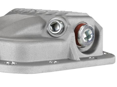 Street Series Front Differential Cover Raw Finish w/ Machined Fins Jeep Wrangler (Jl) 18-23/ Gladiator (Jt) 20-23 (Dana M210) aFe Power