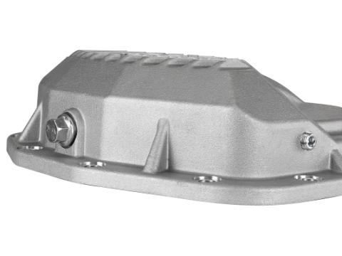 Street Series Front Differential Cover Raw Finish w/ Machined Fins Jeep Wrangler (Jl) 18-23/ Gladiator (Jt) 20-23 (Dana M210) aFe Power