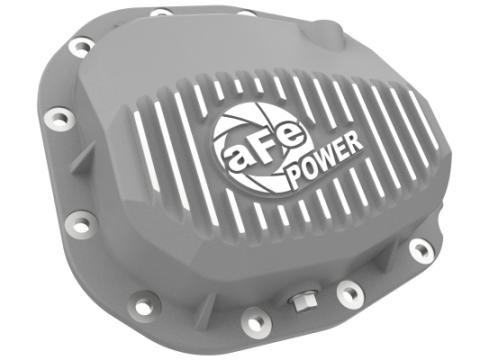 Street Series Rear Differential Cover Raw w/ Machined Fins Ford F-150 15-23 (Super 8.8-12) aFe Power