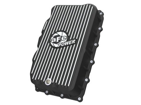 Street Series Transmission Pan Black w/ Machined Fins GM Trucks/SUVs 20-26 L6-3.0L (td) LM2/LZ0 (10L80 Transmission) aFe Power
