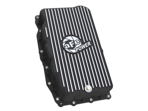 Street Series Transmission Pan Black w/ Machined Fins GM Trucks/SUVs 20-26 L6-3.0L (td) LM2/LZ0 (10L80 Transmission) aFe Power