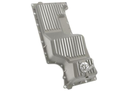 Street Series Engine Oil Pan Raw w/ Machined Fins GM Trucks/SUVs 20-26 L6-3.0L (td) LM2/LZ0 aFe Power