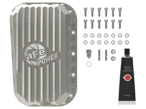 Street Series Engine Oil Pan Raw w/ Machined Fins Jeep Wrangler (JK) 12-18 V6-3.6L aFe Power
