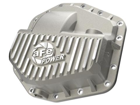 Street Series Rear Differential Cover Raw w/ Machined Fins Ford F-250/350 23-26 aFe Power